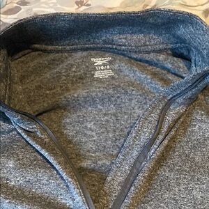 Women's Gray Quarter-Zip Top